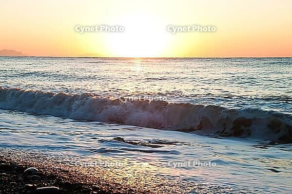 Landscape. A beautiful sunrise on the sea for your design [IBR124991130]