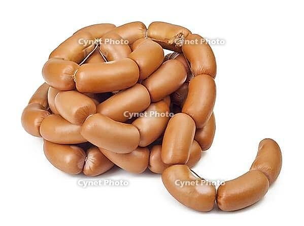 Sausage on a white background [IBR124991172]