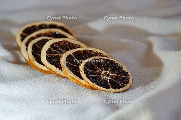 Dried orange slices, Kempen, Viersen District, North Rhine-Westphalia, Germany [IBR125007625]