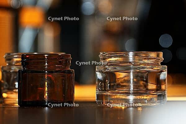 Small glasses for creams, Kempen, Viersen District, North Rhine-Westphalia, Germany [IBR125007652]