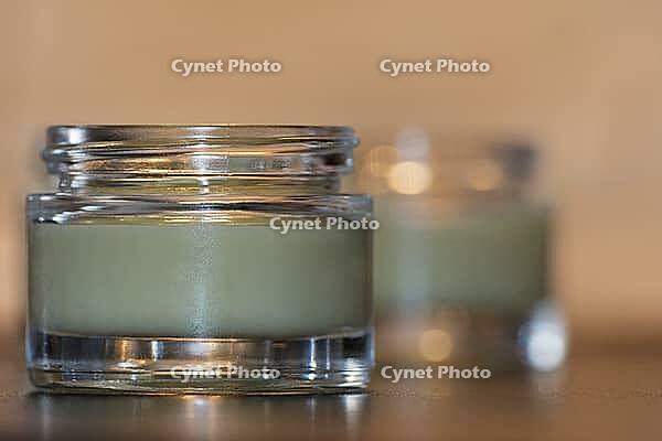 Homemade cream in small jars, Kempen, Viersen District, North Rhine-Westphalia, Germany [IBR125007659]