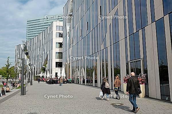 Modern building complex by architect Daniel Libeskind, Köbogen, Düsseldorf, North Rhine-Westphalia, Germany [IBR125012298]