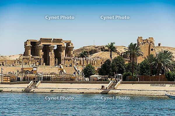 Temple complex on the Nile, Kom Ombo temple, Upper Egypt, Egypt [IBR125026146]