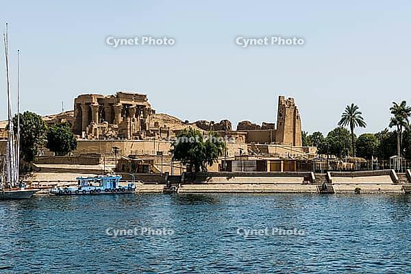 Temple complex on the Nile, Kom Ombo temple, Upper Egypt, Egypt [IBR125026173]