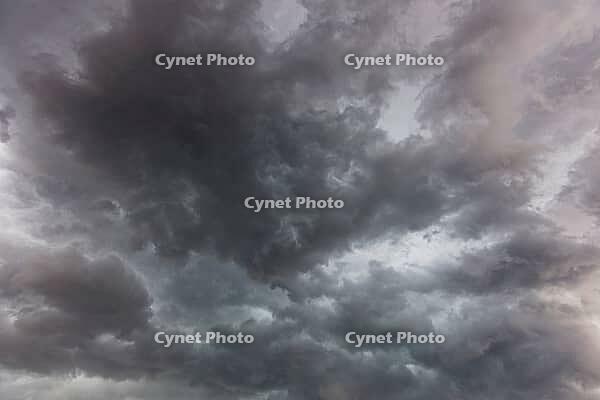 Nature, sky filled with dense storm clouds, Province of Quebec, Canada [IBR125026197]