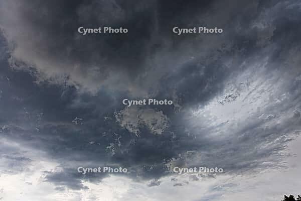 Nature, sky filled with dense storm clouds, Province of Quebec, Canada [IBR125026200]