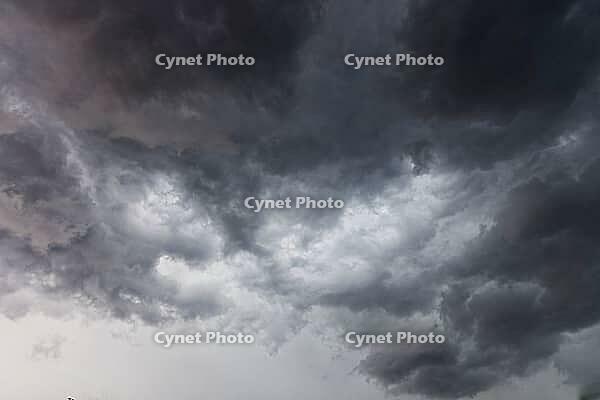 Nature, sky filled with dense storm clouds, Province of Quebec, Canada [IBR125026201]