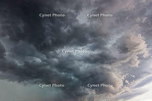 Nature, sky filled with dense storm clouds, Province of Quebec, Canada [IBR125026209]