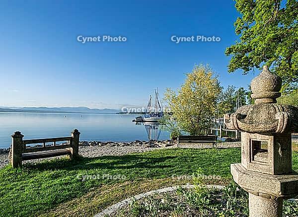 Thomaplatz am Starnberger See in morning light, Tutzing, Bavaria, Germany [IBR125030503]