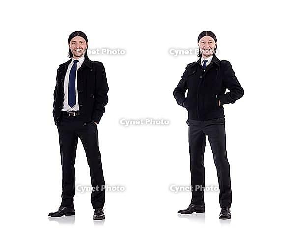 Young businessman isolated on white [IBR125053183]