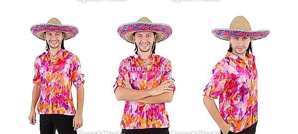 Funny mexican with sombrero hat [IBR125053186]