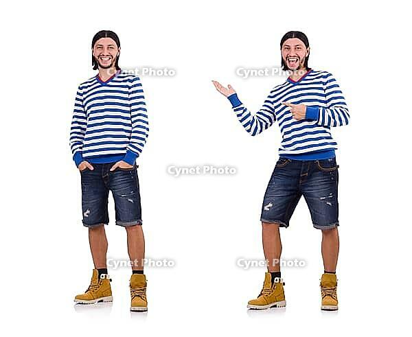 Young man isolated on white [IBR125053195]