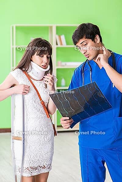 Female patient visiting male doctor in medical concept [IBR125062176]