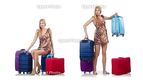Woman preparing for travel on summer vacation [IBR125094412]
