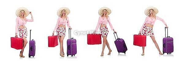 Woman preparing for travel on summer vacation [IBR125094413]