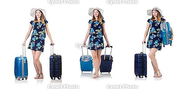Woman planning to go on summer vacation [IBR125094419]