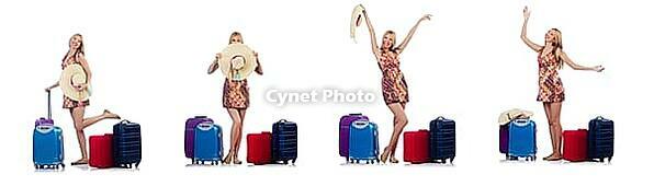 Woman preparing for travel on summer vacation [IBR125094423]