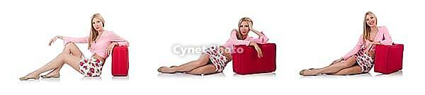 Woman preparing for travel on summer vacation [IBR125094426]