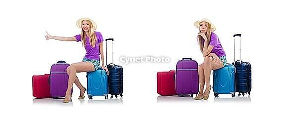 Woman preparing for travel on summer vacation [IBR125094436]