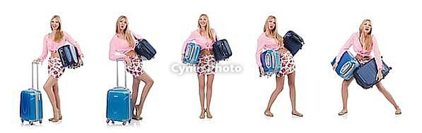 Woman preparing for travel on summer vacation [IBR125094437]