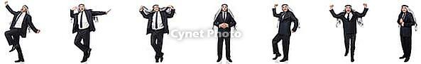Arab businessman in suit isolated on white [IBR125118008]