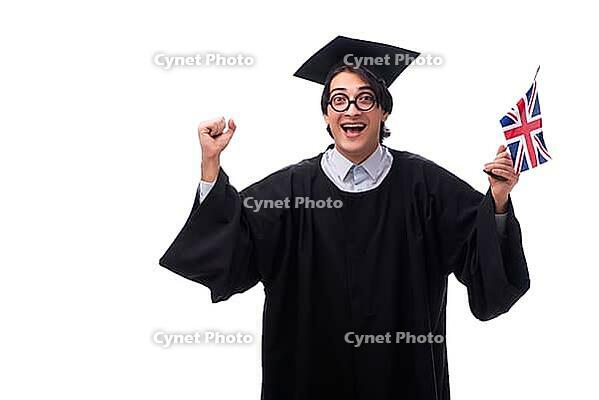 Young handsome man graduating from university [IBR125118043]