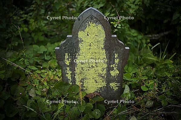 Weathered graves, headstones, municipal cemetery, Falmouth, Cornwall, England, Great Britain, Great Britain [IBR125163354]