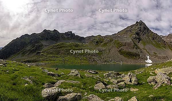 Lago Campaccio, mountain lake, Valdisotto, Sondrio, Italy [IBR125163402]
