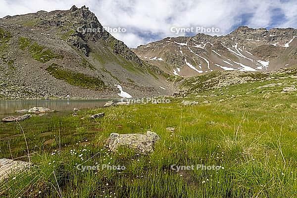 Lago Campaccio, mountain lake, Valdisotto, Sondrio, Italy [IBR125163405]