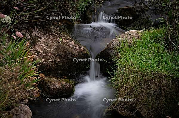 Stream, stream, long exposure, motion effect, Cot Valley Beach Porth Nanven, beach, coast, St Just in Penwith, Cornwall, England, Great Britain, Great Britain [IBR125177987]