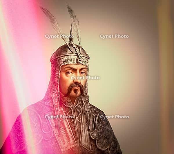 Genghis Khan, Dschingis Khan, or Chinggis Khan, born Temüjin, Temüdschin or Temüüdschin, c. 1162 – 1227, also known as Chinggis Khan, founder and first khan of the Mongol Empire, digitally edited based on a historical illustration of a 1278 portrait taken [IBR125183160]