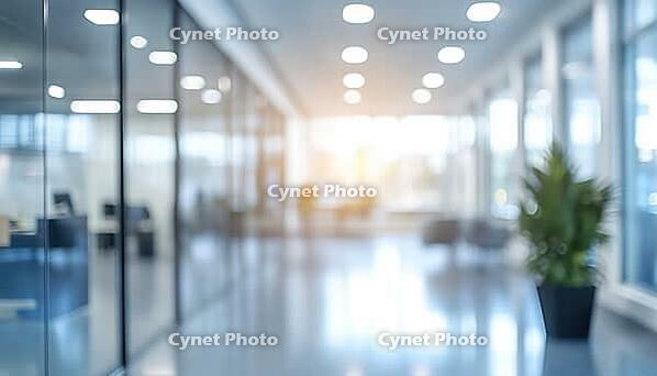 Spacious And Modern Corporate Environment: Abstract Blurry Office Interior With Soft Focus Professional Ting In Light Airy Work Area Atmosphere, AI generated [IBR125195680]