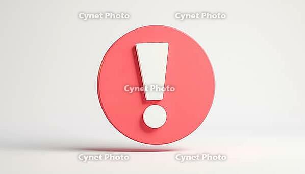 Warning: White Exclamation Mark On Red Circle On White Background. This Symbol Suggests Caution And Draws Attention To Potential Dangers, AI generated [IBR125195699]