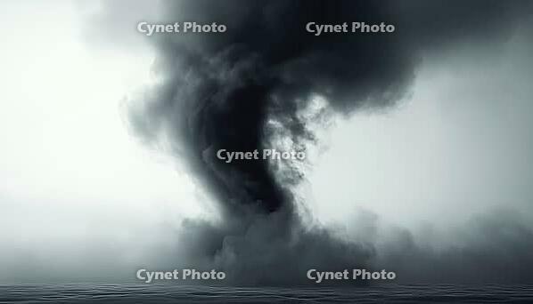 Stormy Whirlwind With Gloomy Skies Is A Whirlwind That Occurs Within An Area Of Dark And Stormy Skies, AI generated [IBR125195700]
