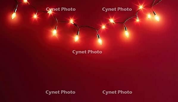Festive Christmas Decorations: Realistic Garlands And Glowing Lights For The Holidays. Xmas Greetings And Cheerful Greeting Cards To Share, AI generated [IBR125195709]