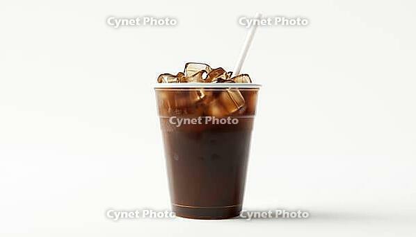 Refreshing Iced Americano: Enjoying A Plastic Cup Beverage In The Summer Sun With A Strong, Bold Black Coffee Flavor, AI generated [IBR125195722]