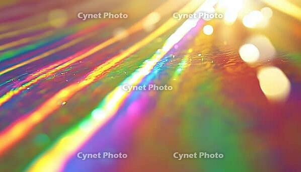 Rainbow Refraction Overlay And Holographic Rays: Vintage Camera Glare With Prism Light Effects And Blurred Bokeh Retro Photography, AI generated [IBR125195746]