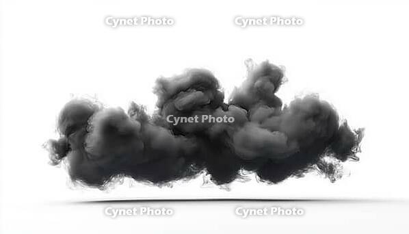Ethereal Cloud Smoke: Creating An Impact With Gas, Smoke And Steam For A Striking Black Smoke Silhouette Effect, AI generated [IBR125195760]