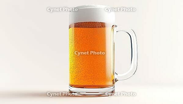 Original Brew Beer Glass With Creamy Foam For Bar, Featuring A Beer Mug Design With Froth Perfect For Printing And Showcasing Products, AI generated [IBR125200679]