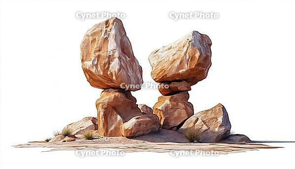 Sculpted Rock Structures Surrounding Marble Canyon Arizona - This Description Highlights The Naturally Formed Rock Formations Found Near Marble Canyon In Arizona, AI generated [IBR125200708]