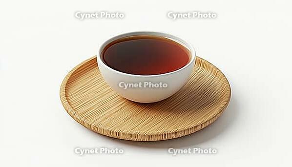 Sipping A Hot Cup Of Tea On A Rustic Wooden Table. Enjoying A Warm Drink On A Cozy Surface. Relaxing With Tea On Wood, AI generated [IBR125200710]
