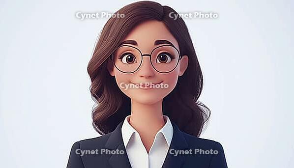 Young Female Lawyer Or Attorney Working In Office, Smiling And Making Eye Contact With The Camera In A Portrait, AI generated [IBR125200716]