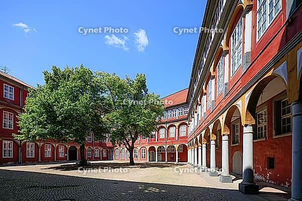Wolfenbüttel Castle courtyard, former residence of the Dukes of Brunswick-Lüneburg, Wolfenbüttel, Lower Saxony, Germany [IBR125203151]
