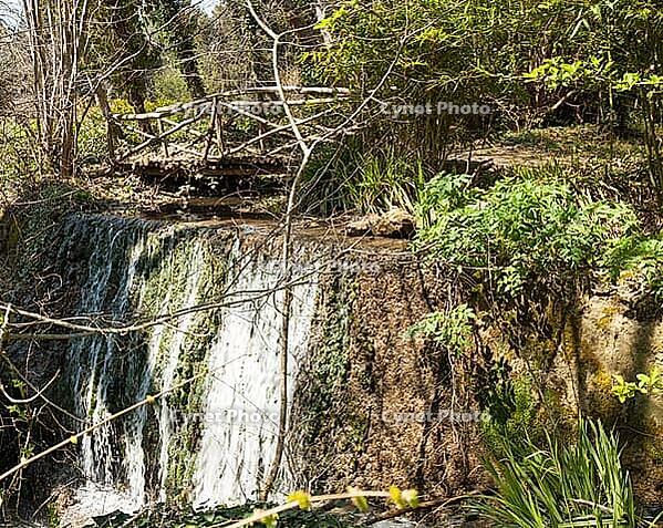 Waterfall in Botanic garden in Saints Constantine and Helena resort, Bulgaria [IBR125203177]