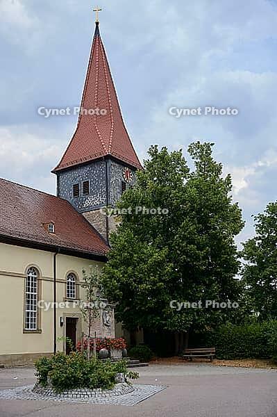 St. Petronella, Protestant, war memorial, World War I, soldier, Ilshofen, church, Hohenlohe, Germany [IBR125203241]