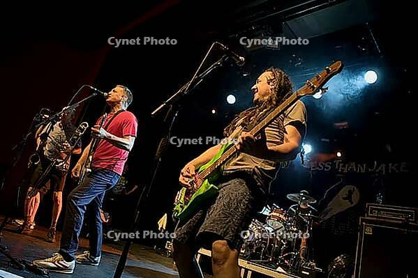 Chris DeMakes, singer of Less Than Jake live on Europe Tour 2026 at Berlin's Columbia Theater on 30.07.2026 [IBR113322406]