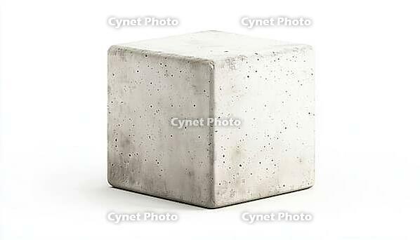 Solid Geometry Shape Made Of Concrete That Has Six Equal Sides And Right Angles At Each Corner, Typically Used In Construction, AI generated [IBR125211482]