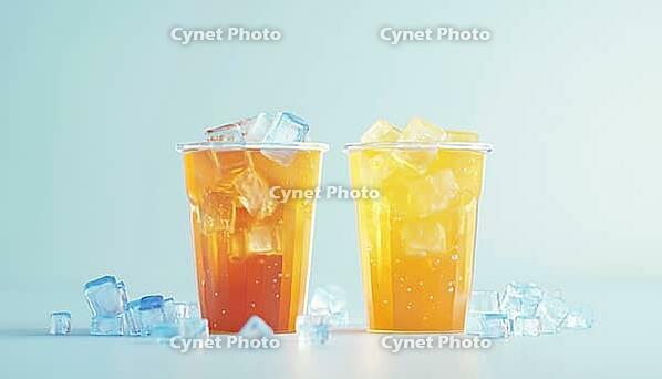 Refreshing Soda Drink Served In Chilled Glasses - Focused On The Drink With Blurred Background For A Stylish Look, AI generated [IBR125211491]
