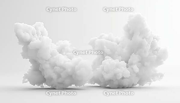 Special Effect Of Steam, Smoke, Fog, And Clouds In Black And White. A Beautiful Display Of White Smoke Against A Dark Background, AI generated [IBR125211497]