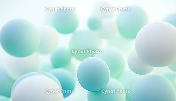 Blurred Gradient Green And Blue Pastel Abstract Pattern Evoking A Cool Winter Vibe, AI generated [IBR125211499]